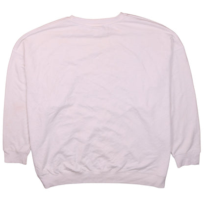 Disney Stitch Pink Sweatshirt Women XL Primark Graphic Print Pullover