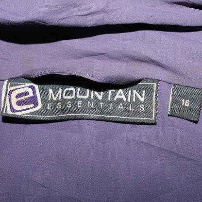 Mountain Essentials Women's Purple Hooded Waterproof Jacket Size 16