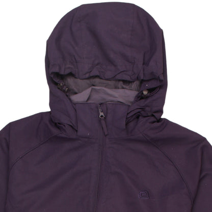 Mountain Essentials Women's Purple Hooded Waterproof Jacket Size 16