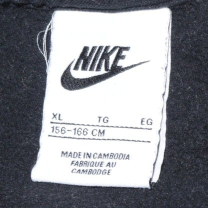 Nike Boys Black XL Sweatshirt Crew Neck Long Sleeve Logo Pullover Jumper