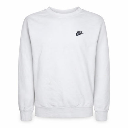 Nike Men's White XS Pullover Crew Neck Logo Sweatshirt