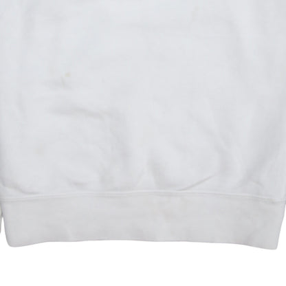 Nike Men's White XS Pullover Crew Neck Logo Sweatshirt