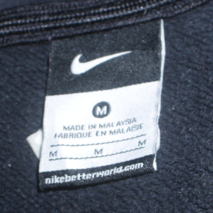 Nike Men's Black 1/4 Zip Fleece Lacrosse Sweatshirt M