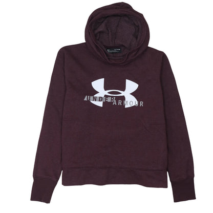 Under Armour Men's Brown XL Pullover Hoodie with Logo Print