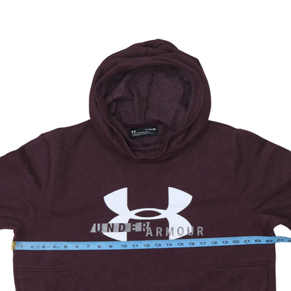 Under Armour Men's Brown XL Pullover Hoodie with Logo Print