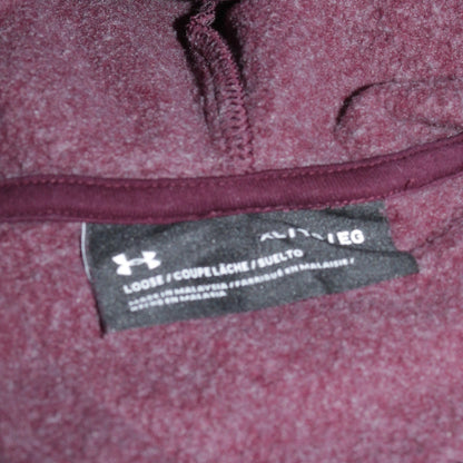 Under Armour Men's Brown XL Pullover Hoodie with Logo Print