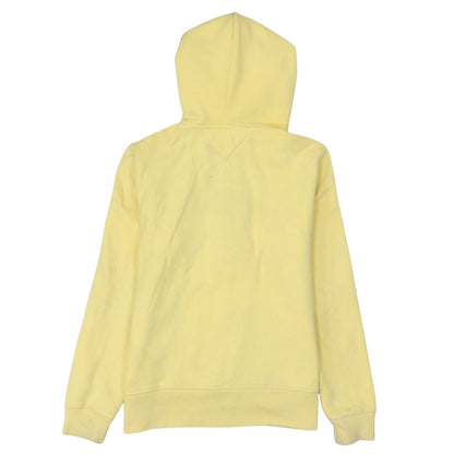 Tommy Hilfiger Women's Yellow Full Zip Hoodie Size M Cotton Blend