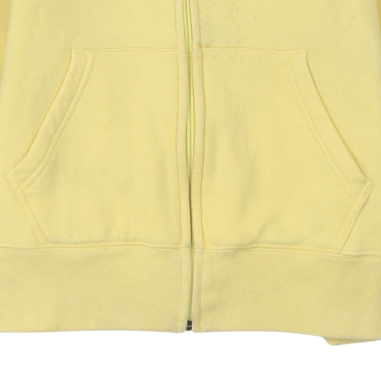 Tommy Hilfiger Women's Yellow Full Zip Hoodie Size M Cotton Blend