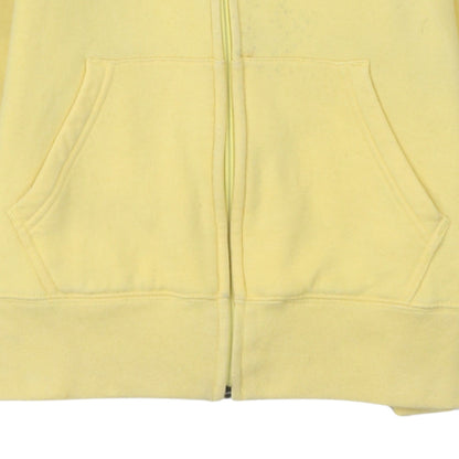 Tommy Hilfiger Women's Yellow Full Zip Hoodie Size M Cotton Blend