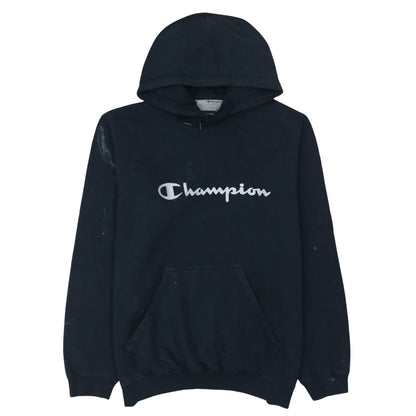 Champion Men’s Blue Pullover Hoodie L Logo Sportswear