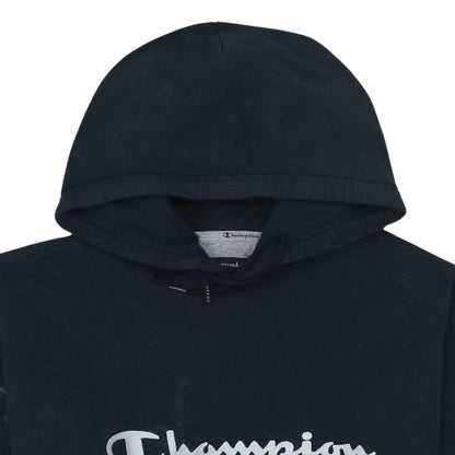 Champion Men’s Blue Pullover Hoodie L Logo Sportswear