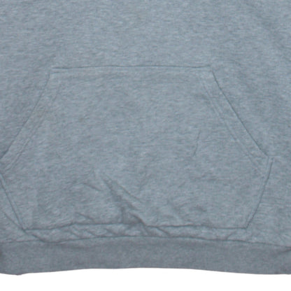 Adidas Womens Grey Pullover Hoodie Size 10 Logo Print Hooded Sweatshirt
