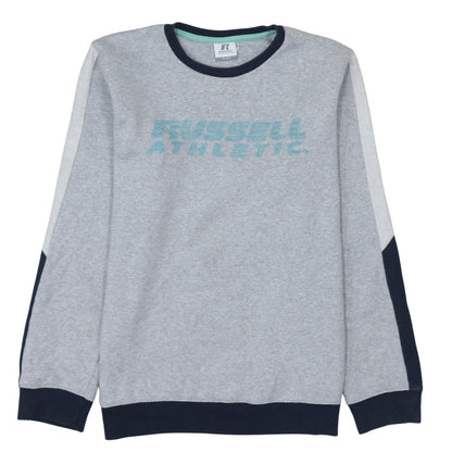 Russell Athletic Boys Grey Heather Sweatshirt 15-16 Years Cotton Blend Pullover