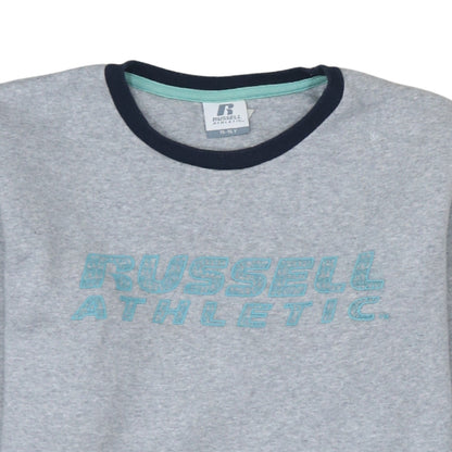 Russell Athletic Boys Grey Heather Sweatshirt 15-16 Years Cotton Blend Pullover