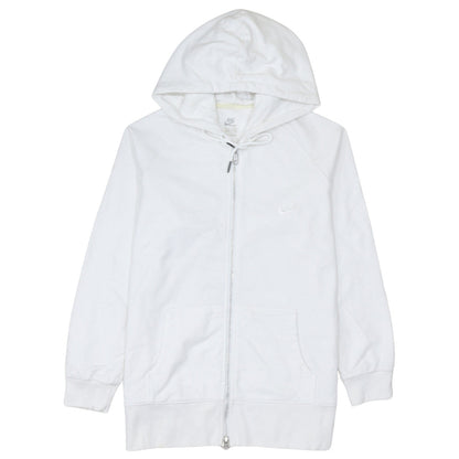 Nike Women White Full Zip Hoodie Sweatshirt Size 16/18 XL Sportswear