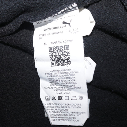 Puma Men's Black Pullover Hoodie Small Logo Sports Fleece