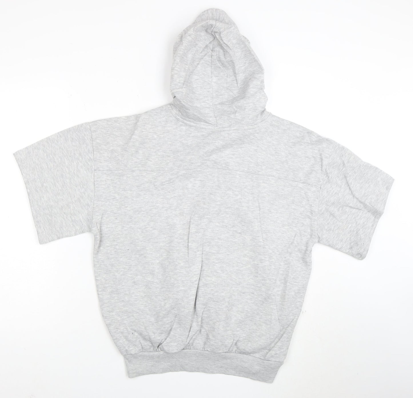 Umbro Womens Grey Full Zip Short Sleeve Hoodie Size S