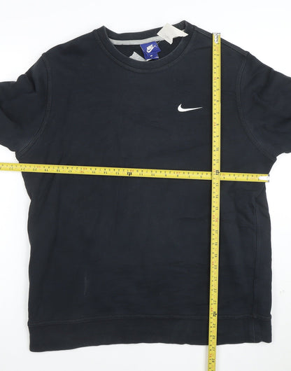 Nike Men's Black Small Crew Neck Pullover Sweatshirt