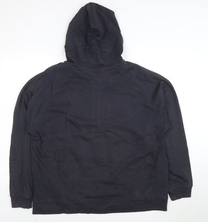 Reebok Men’s Black Full Zip Hoodie L Sportswear Sweatshirt