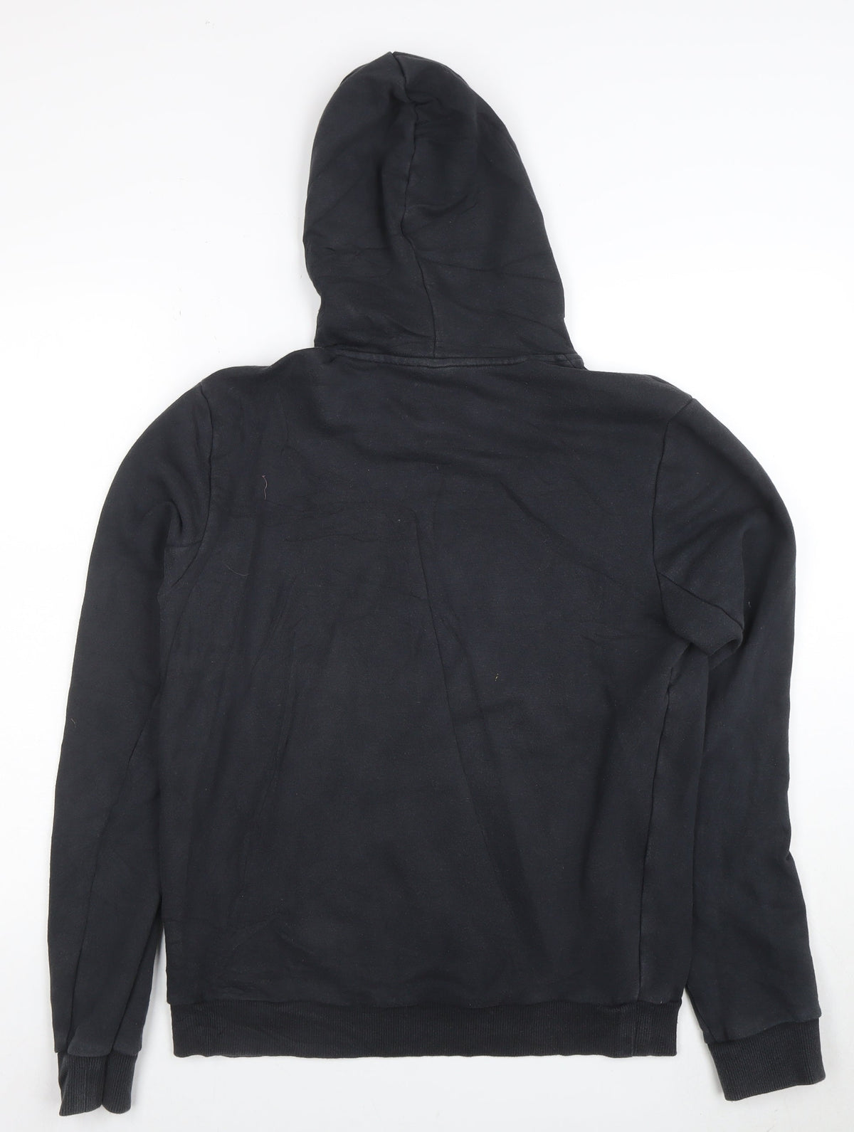 Adidas Men's Black Pullover Hoodie Fleece Medium Regular Fit