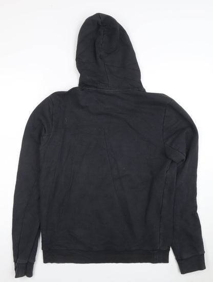 Adidas Men's Black Pullover Hoodie Fleece Medium Regular Fit