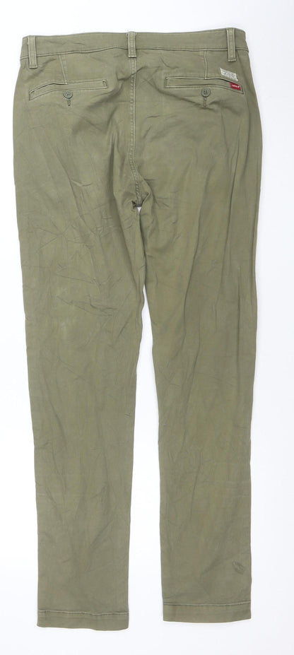 Levi's Men's Green XX Chino Trousers W32 L32 Regular Fit