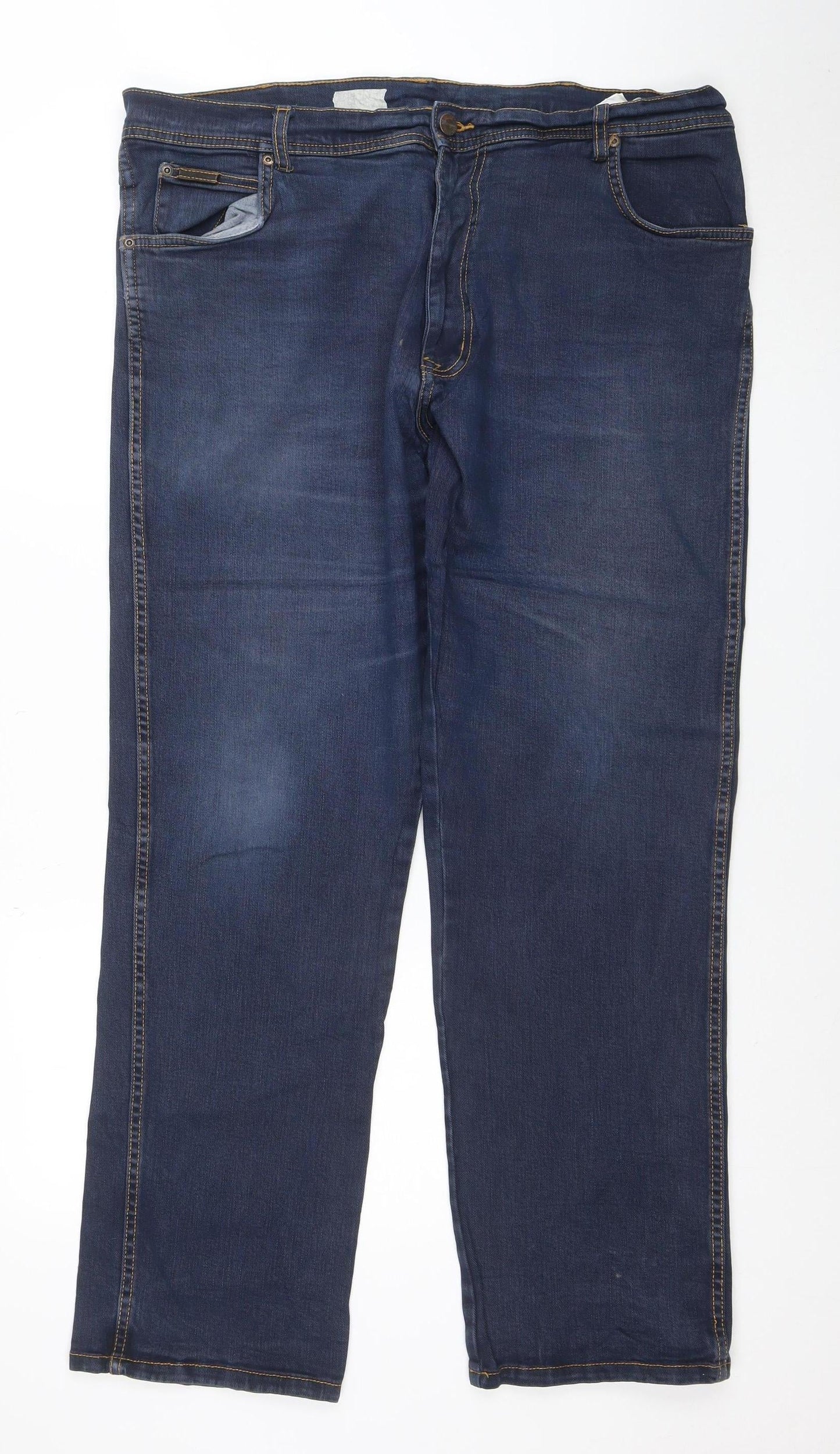 Wrangler Men's Blue Texas Stretch Jeans W40 L32 Regular Fit Denim