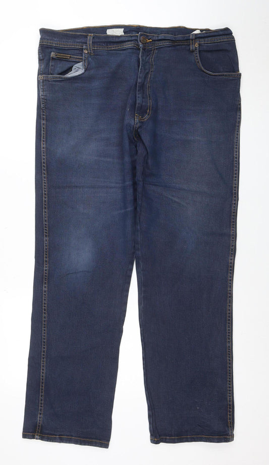 Wrangler Men's Blue Texas Stretch Jeans W40 L32 Regular Fit Denim