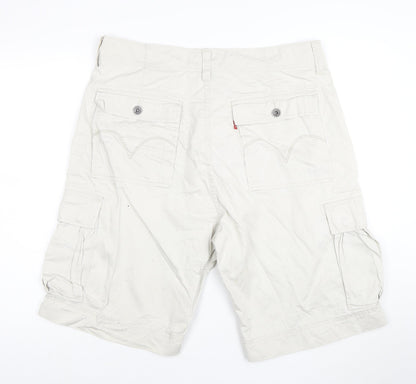 Levi's Men's Beige Cargo Shorts Size 36 Cotton Casual