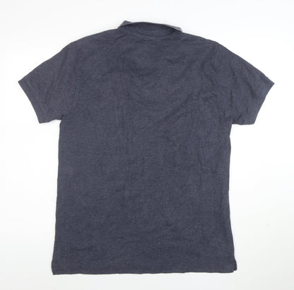Hugo Boss Men's Blue Slim Fit Cotton Polo Shirt Size L