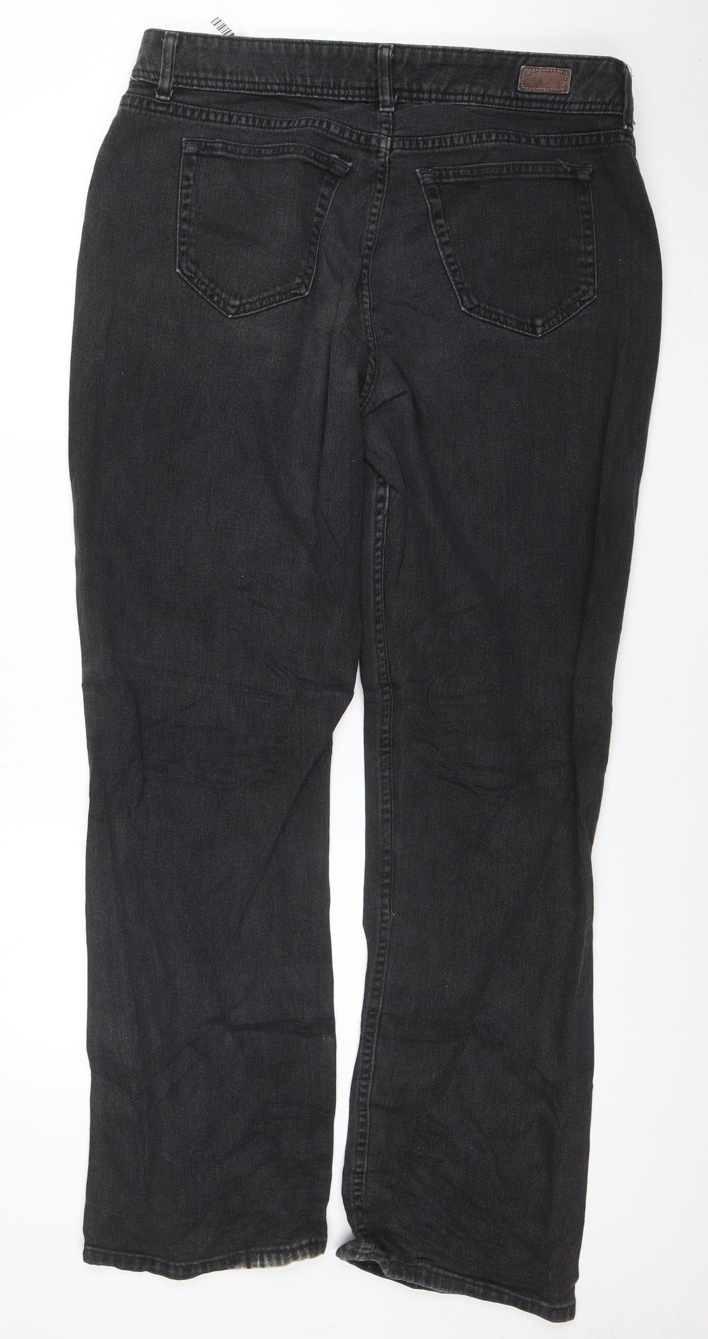 Lee Riders Women's Black Straight Jeans Size 18 Regular Fit