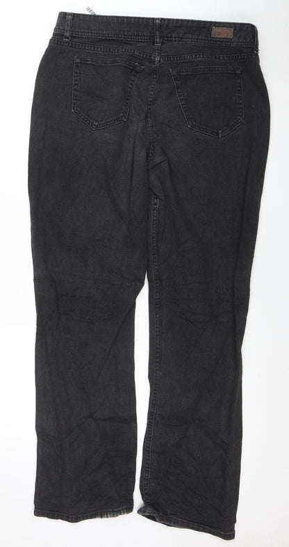 Lee Riders Women's Black Straight Jeans Size 18 Regular Fit