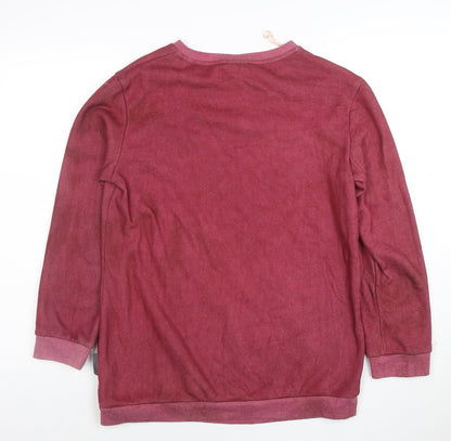 Disney Women XS Red Pullover Sweatshirt Thumper Some Bunny Is Tired