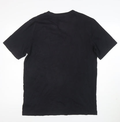 Calvin Klein Jeans Mens Black XL Logo Crew Neck Cotton T-Shirt