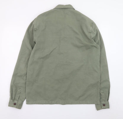 Superdry Men’s Green Cotton Utility Jacket Medium Casual Workwear