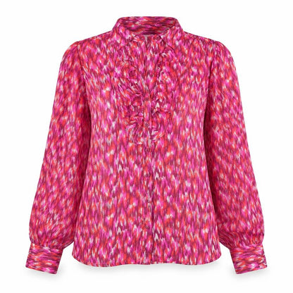 Savida Women's Multicoloured Ruffle Blouse Size 10