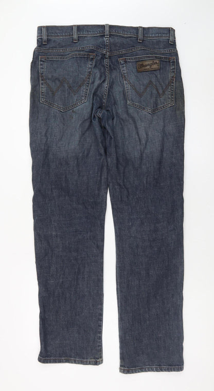 Wrangler Men's Blue Straight Leg Texas Stretch Jeans W34 L32
