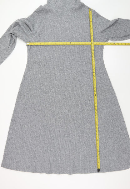 Dunnes Stores Women’s Grey XL Ribbed Roll Neck Jumper Dress