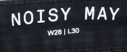 Noisy May Women's Black Skinny Jeans W28 L30 Slim Fit Denim