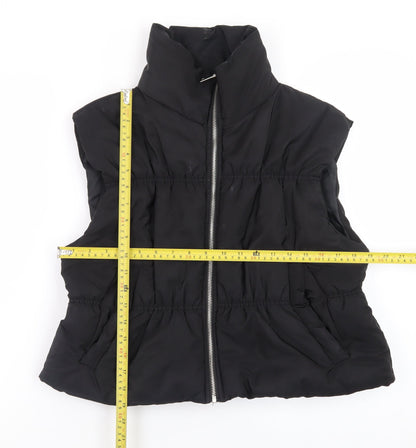 PrettyLittleThing Womens Black Size 10 Puffer Waistcoat