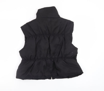 PrettyLittleThing Womens Black Size 10 Puffer Waistcoat