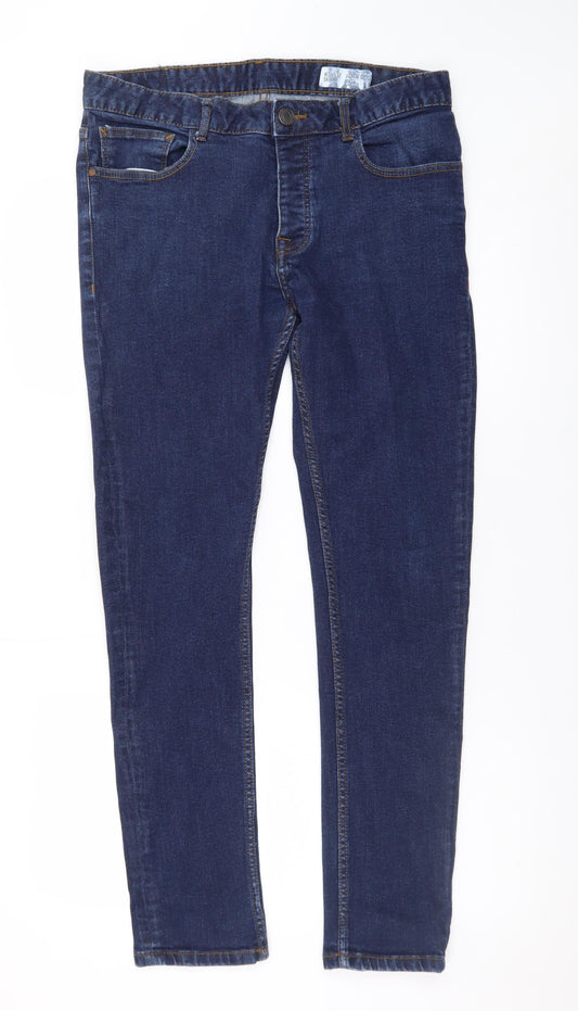 Denim Co. Men's Blue Slim Fit Skinny Jeans 34W 32L