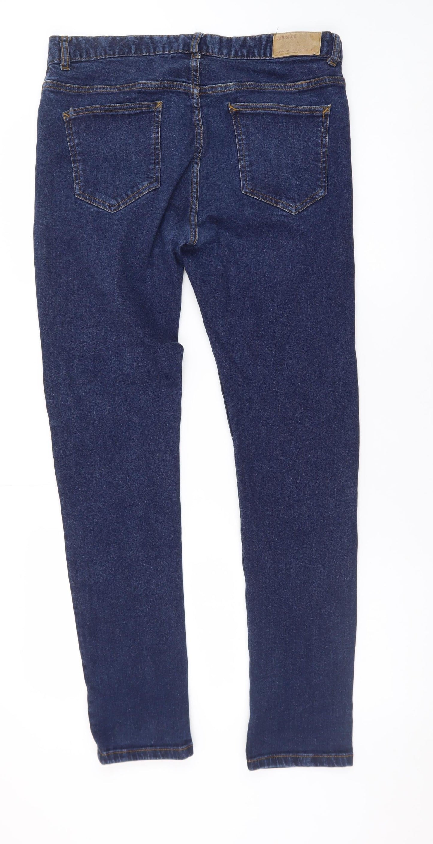 Denim Co. Men's Blue Slim Fit Skinny Jeans 34W 32L