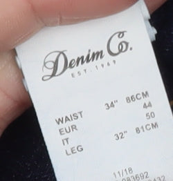 Denim Co. Men's Blue Slim Fit Skinny Jeans 34W 32L