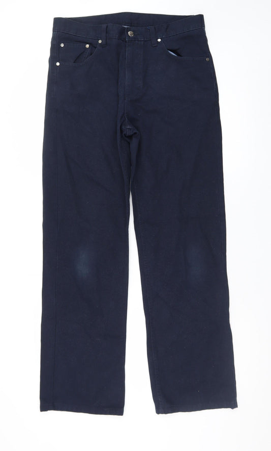 Maine New England Men's Blue 34R Straight Fit Denim Jeans