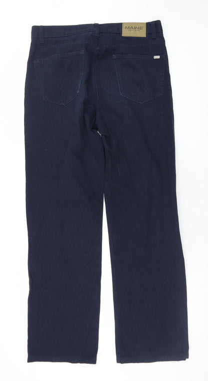 Maine New England Men's Blue 34R Straight Fit Denim Jeans