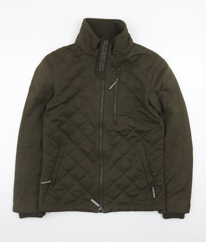 Superdry Men's Green The Windhiker Quilted Windproof Jacket M