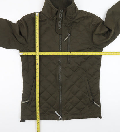 Superdry Men's Green The Windhiker Quilted Windproof Jacket M