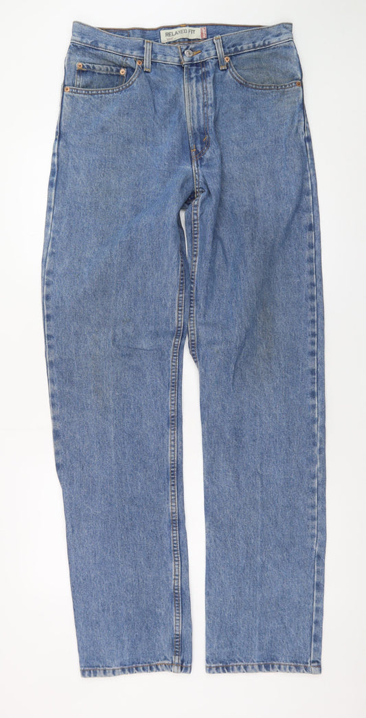 Levi's 550 Relaxed Fit Men's Blue Denim Jeans W32 L36 Straight