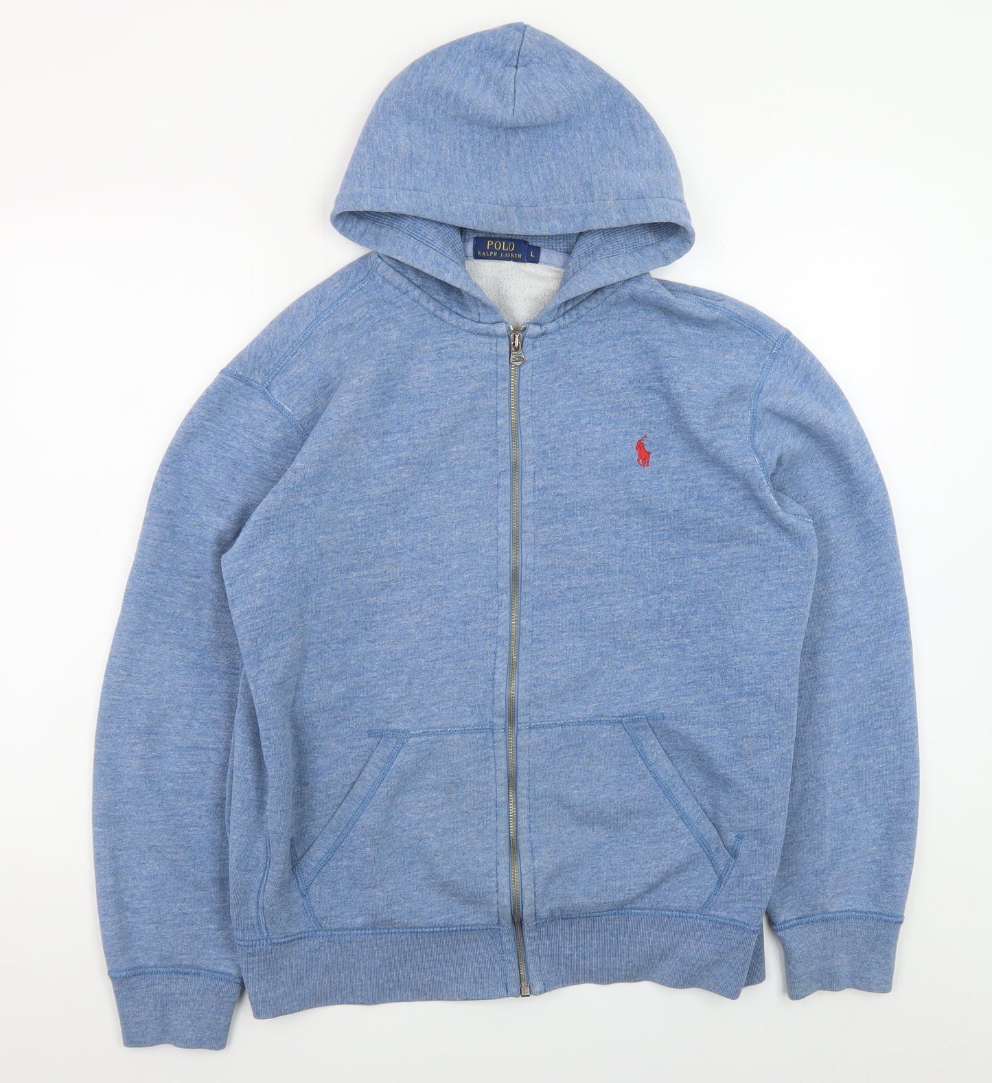 Ralph Lauren Men's Blue Full Zip Hoodie Size L Regular Fit